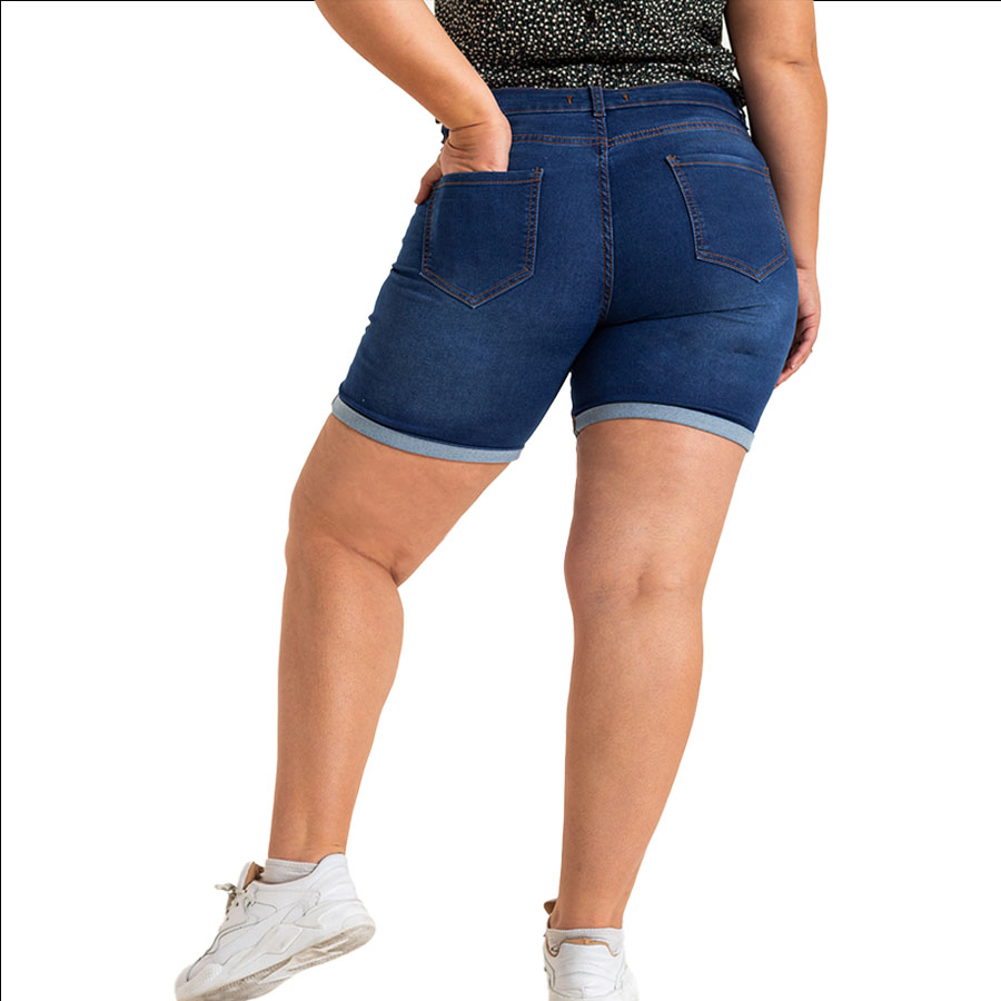 short mujer de jeans talles grandes
