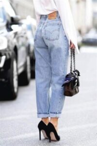 jeans anchos para mujer