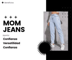 jeans mom de mujer