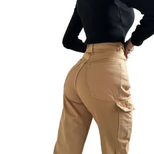 pantalones jeans cargo mujer