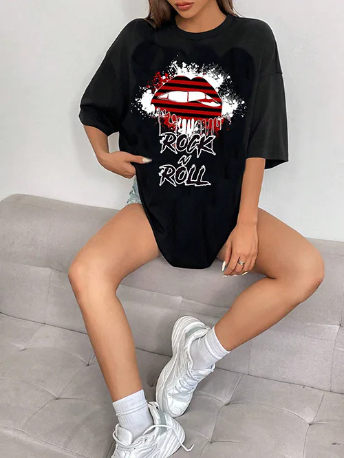 remera rolling stones mujer